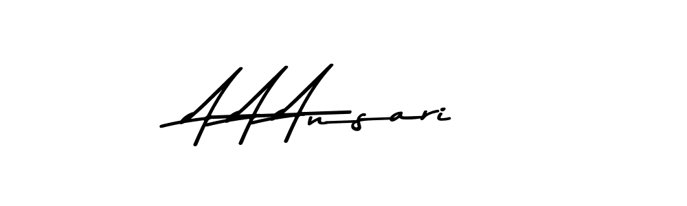 This is the best signature style for the A A Ansari name. Also you like these signature font (Asem Kandis PERSONAL USE). Mix name signature. A A Ansari signature style 9 images and pictures png