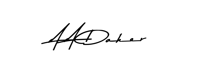 Also we have A A Daher name is the best signature style. Create professional handwritten signature collection using Asem Kandis PERSONAL USE autograph style. A A Daher signature style 9 images and pictures png