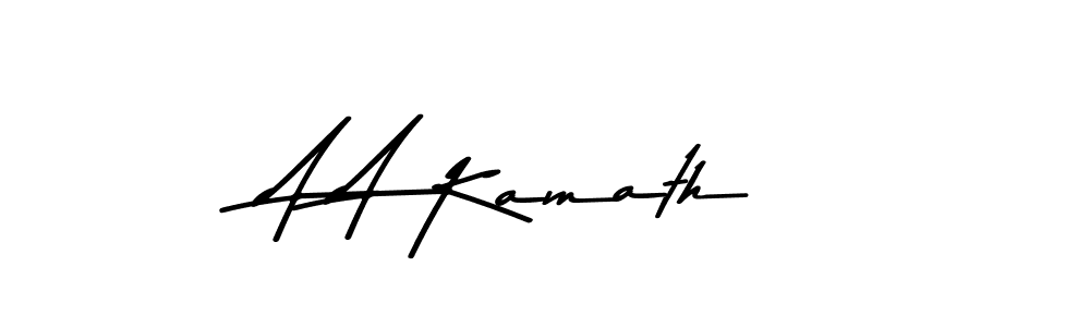 The best way (Asem Kandis PERSONAL USE) to make a short signature is to pick only two or three words in your name. The name A A Kamath include a total of six letters. For converting this name. A A Kamath signature style 9 images and pictures png