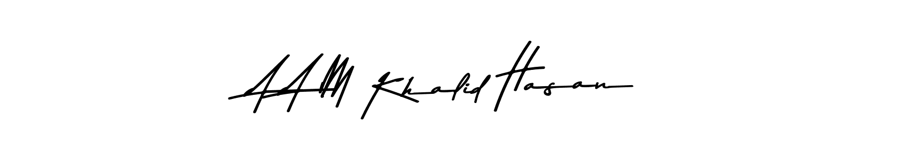 Also we have A A M Khalid Hasan name is the best signature style. Create professional handwritten signature collection using Asem Kandis PERSONAL USE autograph style. A A M Khalid Hasan signature style 9 images and pictures png