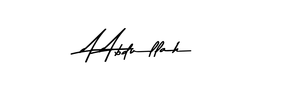 A Abdullah stylish signature style. Best Handwritten Sign (Asem Kandis PERSONAL USE) for my name. Handwritten Signature Collection Ideas for my name A Abdullah. A Abdullah signature style 9 images and pictures png