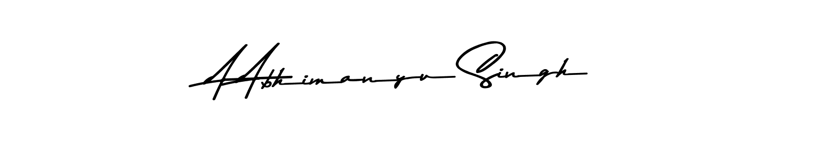 Here are the top 10 professional signature styles for the name A Abhimanyu Singh. These are the best autograph styles you can use for your name. A Abhimanyu Singh signature style 9 images and pictures png