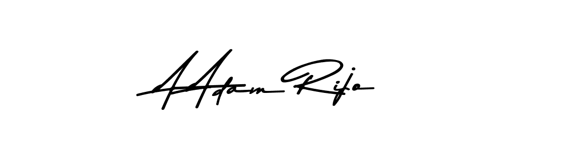 The best way (Asem Kandis PERSONAL USE) to make a short signature is to pick only two or three words in your name. The name A Adam Rijo include a total of six letters. For converting this name. A Adam Rijo signature style 9 images and pictures png