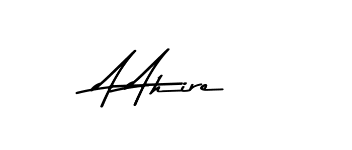 Design your own signature with our free online signature maker. With this signature software, you can create a handwritten (Asem Kandis PERSONAL USE) signature for name A Ahire. A Ahire signature style 9 images and pictures png