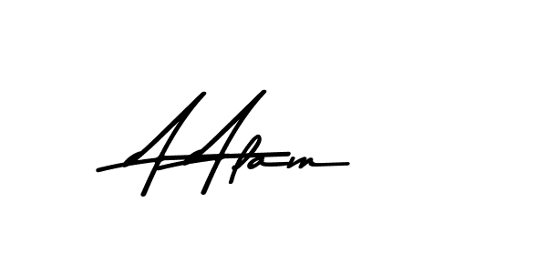 How to make A Alam name signature. Use Asem Kandis PERSONAL USE style for creating short signs online. This is the latest handwritten sign. A Alam signature style 9 images and pictures png