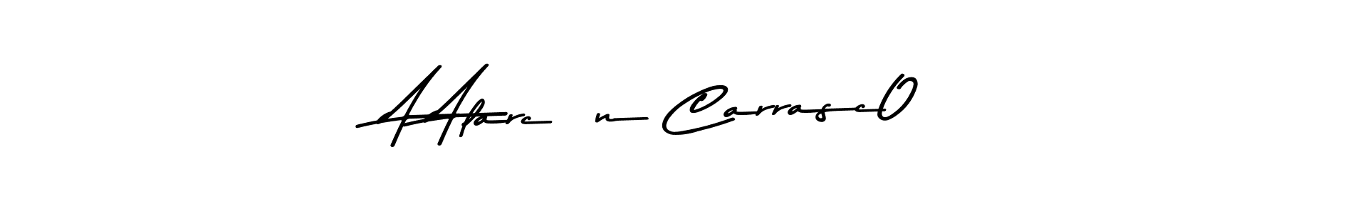 The best way (Asem Kandis PERSONAL USE) to make a short signature is to pick only two or three words in your name. The name A Alarcón Carrasc0 include a total of six letters. For converting this name. A Alarcón Carrasc0 signature style 9 images and pictures png