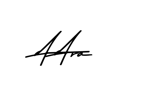 Also You can easily find your signature by using the search form. We will create A Ara name handwritten signature images for you free of cost using Asem Kandis PERSONAL USE sign style. A Ara signature style 9 images and pictures png