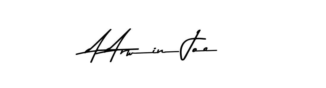 How to make A Arwin Joe name signature. Use Asem Kandis PERSONAL USE style for creating short signs online. This is the latest handwritten sign. A Arwin Joe signature style 9 images and pictures png