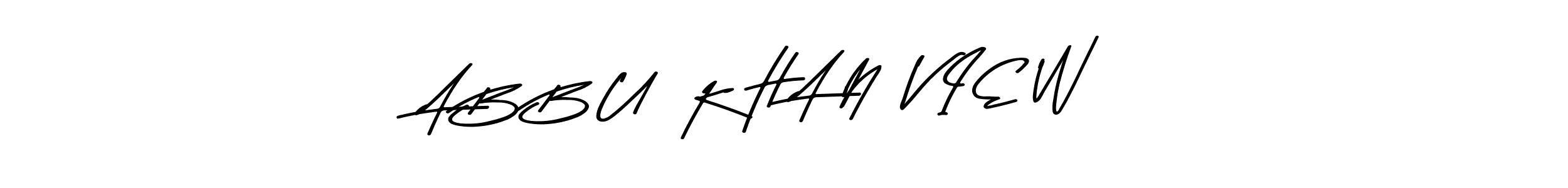 How to make A B B U  K H A N  V I E W signature? Asem Kandis PERSONAL USE is a professional autograph style. Create handwritten signature for A B B U  K H A N  V I E W name. A B B U  K H A N  V I E W signature style 9 images and pictures png