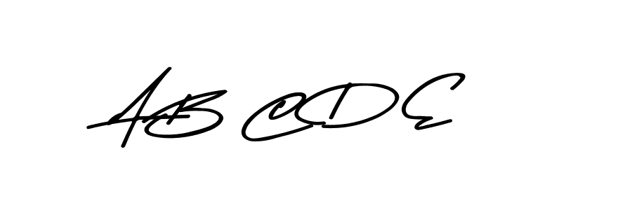 Also we have A B C D E name is the best signature style. Create professional handwritten signature collection using Asem Kandis PERSONAL USE autograph style. A B C D E signature style 9 images and pictures png