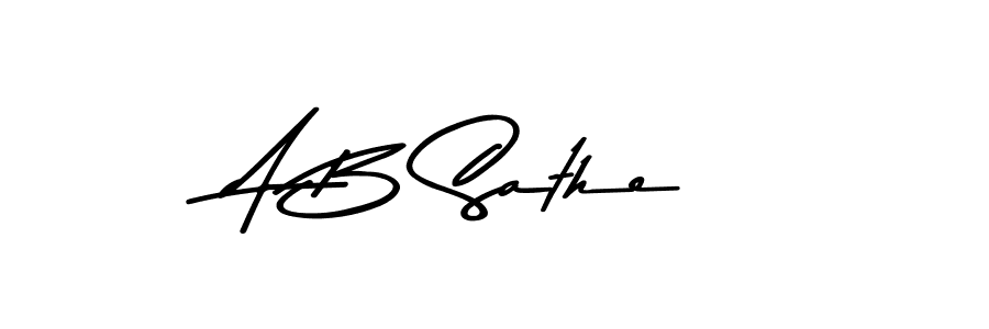 Asem Kandis PERSONAL USE is a professional signature style that is perfect for those who want to add a touch of class to their signature. It is also a great choice for those who want to make their signature more unique. Get A B Sathe name to fancy signature for free. A B Sathe signature style 9 images and pictures png