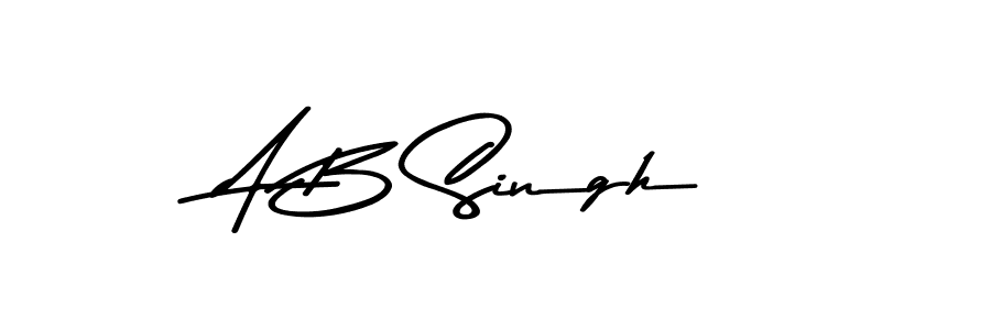 A B Singh stylish signature style. Best Handwritten Sign (Asem Kandis PERSONAL USE) for my name. Handwritten Signature Collection Ideas for my name A B Singh. A B Singh signature style 9 images and pictures png