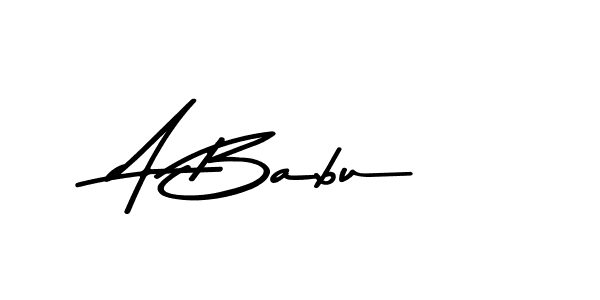 The best way (Asem Kandis PERSONAL USE) to make a short signature is to pick only two or three words in your name. The name A Babu include a total of six letters. For converting this name. A Babu signature style 9 images and pictures png