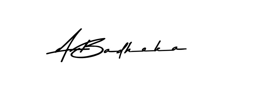 How to make A Badheka signature? Asem Kandis PERSONAL USE is a professional autograph style. Create handwritten signature for A Badheka name. A Badheka signature style 9 images and pictures png