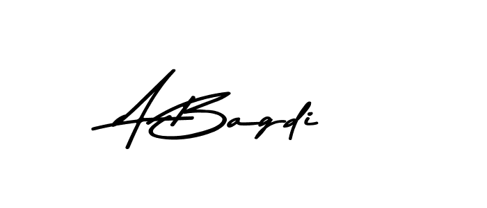 Use a signature maker to create a handwritten signature online. With this signature software, you can design (Asem Kandis PERSONAL USE) your own signature for name A Bagdi. A Bagdi signature style 9 images and pictures png