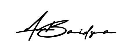 If you are searching for the best signature style for your name A Baidya, here we have designed multiple signature styles using Asem Kandis PERSONAL USE. A Baidya signature style 9 images and pictures png