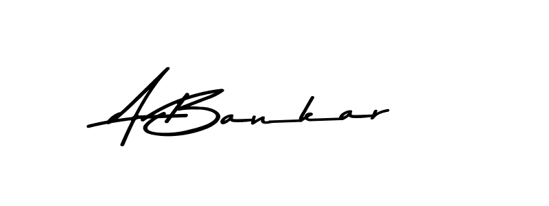How to make A Bankar name signature. Use Asem Kandis PERSONAL USE style for creating short signs online. This is the latest handwritten sign. A Bankar signature style 9 images and pictures png