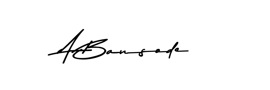 Make a beautiful signature design for name A Bansode. With this signature (Asem Kandis PERSONAL USE) style, you can create a handwritten signature for free. A Bansode signature style 9 images and pictures png