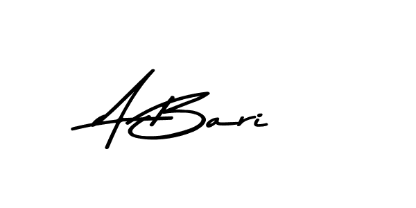 Design your own signature with our free online signature maker. With this signature software, you can create a handwritten (Asem Kandis PERSONAL USE) signature for name A Bari. A Bari signature style 9 images and pictures png