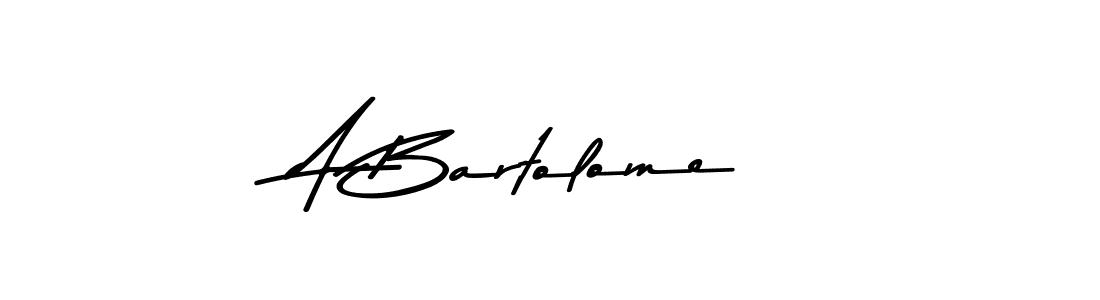 How to make A Bartolome signature? Asem Kandis PERSONAL USE is a professional autograph style. Create handwritten signature for A Bartolome name. A Bartolome signature style 9 images and pictures png