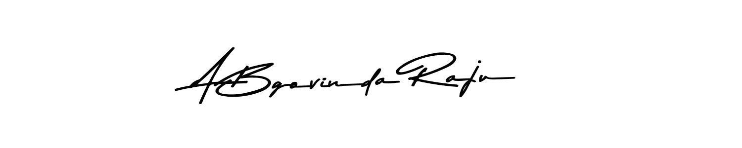 Make a beautiful signature design for name A Bgovinda Raju. With this signature (Asem Kandis PERSONAL USE) style, you can create a handwritten signature for free. A Bgovinda Raju signature style 9 images and pictures png