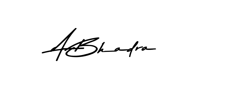 How to make A Bhadra signature? Asem Kandis PERSONAL USE is a professional autograph style. Create handwritten signature for A Bhadra name. A Bhadra signature style 9 images and pictures png