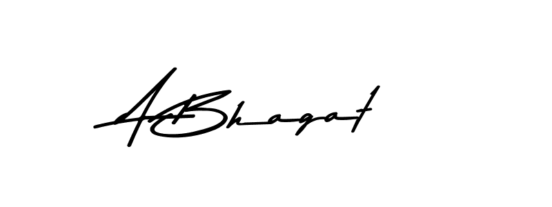 Create a beautiful signature design for name A Bhagat. With this signature (Asem Kandis PERSONAL USE) fonts, you can make a handwritten signature for free. A Bhagat signature style 9 images and pictures png