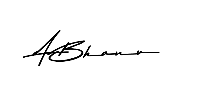 How to make A Bhanu name signature. Use Asem Kandis PERSONAL USE style for creating short signs online. This is the latest handwritten sign. A Bhanu signature style 9 images and pictures png