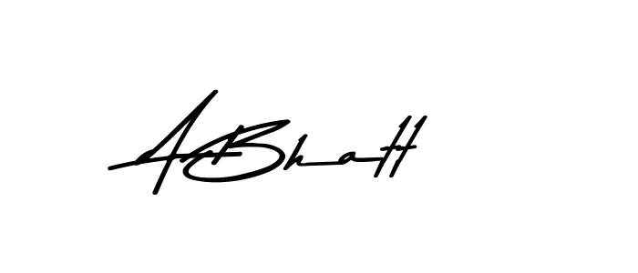 Also You can easily find your signature by using the search form. We will create A Bhatt name handwritten signature images for you free of cost using Asem Kandis PERSONAL USE sign style. A Bhatt signature style 9 images and pictures png