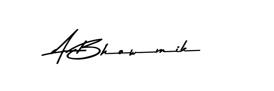 Design your own signature with our free online signature maker. With this signature software, you can create a handwritten (Asem Kandis PERSONAL USE) signature for name A Bhowmik. A Bhowmik signature style 9 images and pictures png