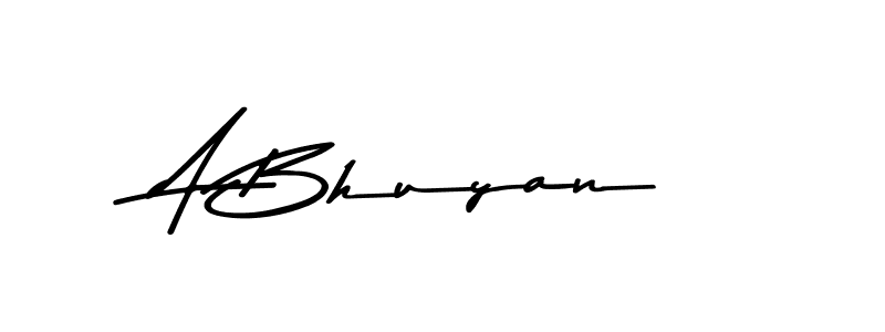 How to make A Bhuyan name signature. Use Asem Kandis PERSONAL USE style for creating short signs online. This is the latest handwritten sign. A Bhuyan signature style 9 images and pictures png