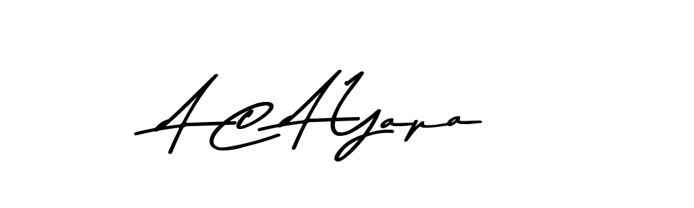 Asem Kandis PERSONAL USE is a professional signature style that is perfect for those who want to add a touch of class to their signature. It is also a great choice for those who want to make their signature more unique. Get A C A Yapa name to fancy signature for free. A C A Yapa signature style 9 images and pictures png