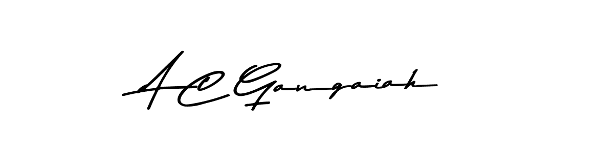 How to make A C Gangaiah signature? Asem Kandis PERSONAL USE is a professional autograph style. Create handwritten signature for A C Gangaiah name. A C Gangaiah signature style 9 images and pictures png
