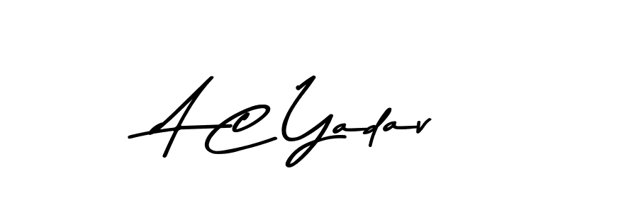 Use a signature maker to create a handwritten signature online. With this signature software, you can design (Asem Kandis PERSONAL USE) your own signature for name A C Yadav. A C Yadav signature style 9 images and pictures png