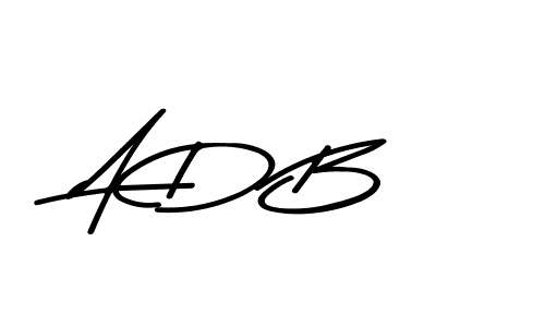Also You can easily find your signature by using the search form. We will create A D B name handwritten signature images for you free of cost using Asem Kandis PERSONAL USE sign style. A D B signature style 9 images and pictures png
