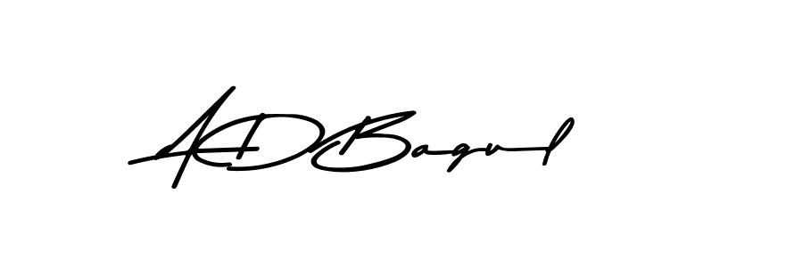 The best way (Asem Kandis PERSONAL USE) to make a short signature is to pick only two or three words in your name. The name A D Bagul include a total of six letters. For converting this name. A D Bagul signature style 9 images and pictures png