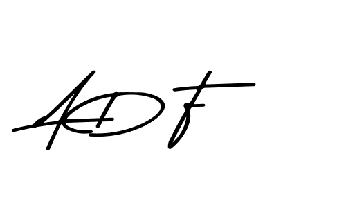 Use a signature maker to create a handwritten signature online. With this signature software, you can design (Asem Kandis PERSONAL USE) your own signature for name A D F. A D F signature style 9 images and pictures png