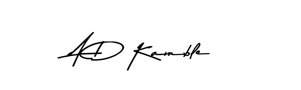 Also we have A D Kamble name is the best signature style. Create professional handwritten signature collection using Asem Kandis PERSONAL USE autograph style. A D Kamble signature style 9 images and pictures png