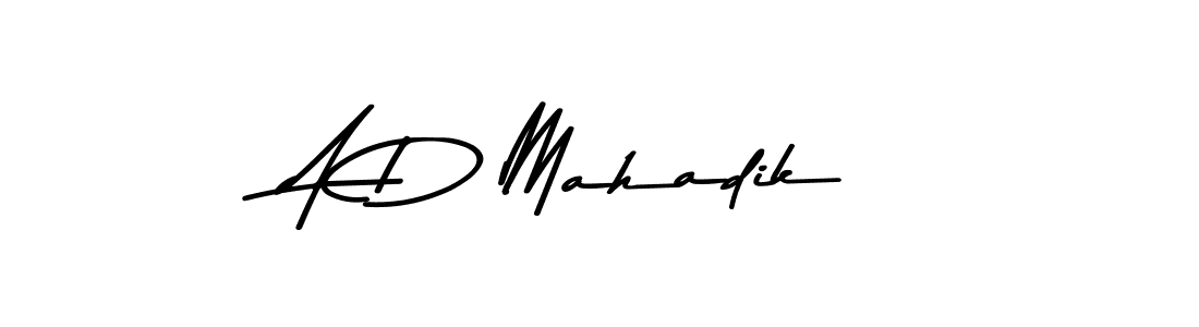 The best way (Asem Kandis PERSONAL USE) to make a short signature is to pick only two or three words in your name. The name A D Mahadik include a total of six letters. For converting this name. A D Mahadik signature style 9 images and pictures png