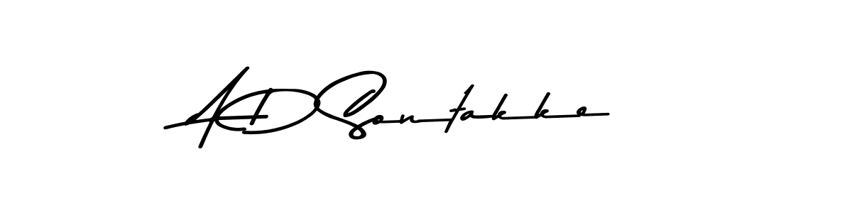 Design your own signature with our free online signature maker. With this signature software, you can create a handwritten (Asem Kandis PERSONAL USE) signature for name A D Sontakke. A D Sontakke signature style 9 images and pictures png