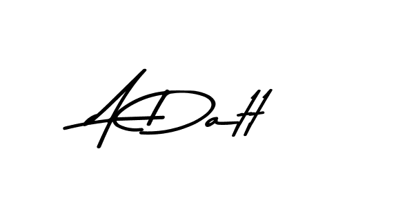Use a signature maker to create a handwritten signature online. With this signature software, you can design (Asem Kandis PERSONAL USE) your own signature for name A Datt. A Datt signature style 9 images and pictures png