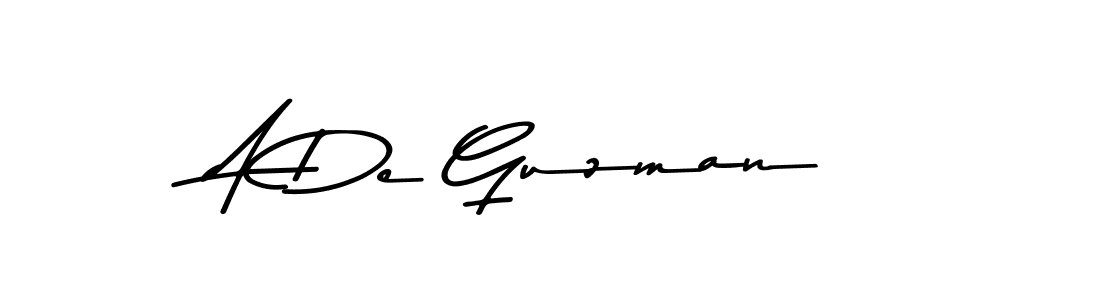 Create a beautiful signature design for name A De Guzman. With this signature (Asem Kandis PERSONAL USE) fonts, you can make a handwritten signature for free. A De Guzman signature style 9 images and pictures png