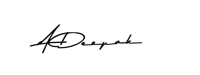 Design your own signature with our free online signature maker. With this signature software, you can create a handwritten (Asem Kandis PERSONAL USE) signature for name A Deepak. A Deepak signature style 9 images and pictures png