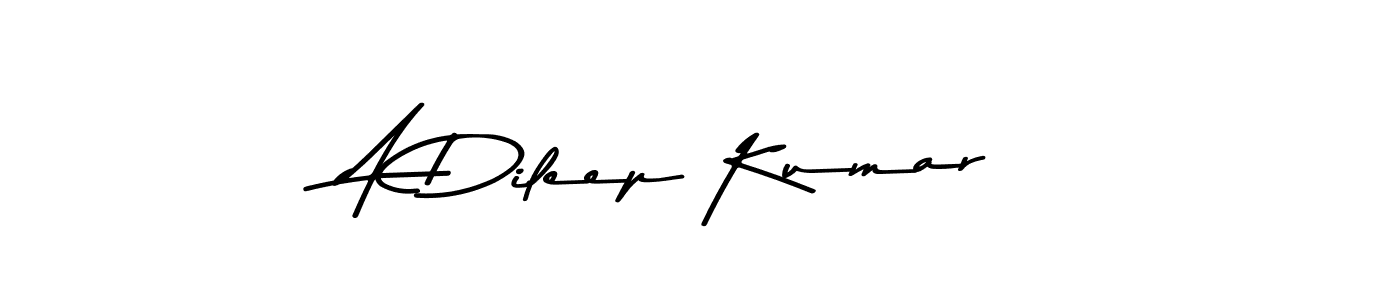 The best way (Asem Kandis PERSONAL USE) to make a short signature is to pick only two or three words in your name. The name A Dileep Kumar include a total of six letters. For converting this name. A Dileep Kumar signature style 9 images and pictures png