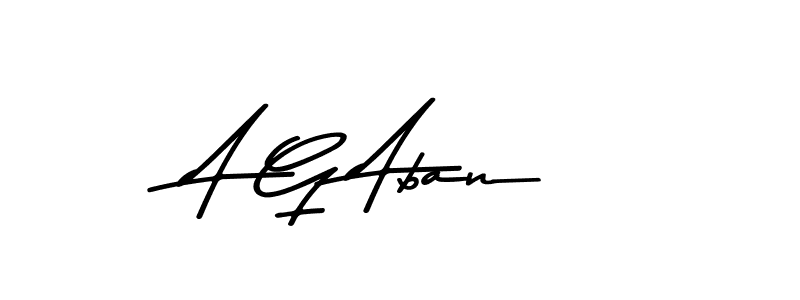 Make a beautiful signature design for name A G Aban. With this signature (Asem Kandis PERSONAL USE) style, you can create a handwritten signature for free. A G Aban signature style 9 images and pictures png