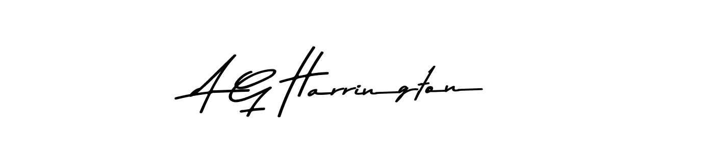 Design your own signature with our free online signature maker. With this signature software, you can create a handwritten (Asem Kandis PERSONAL USE) signature for name A G Harrington. A G Harrington signature style 9 images and pictures png