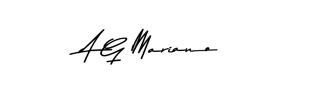 A G Mariano stylish signature style. Best Handwritten Sign (Asem Kandis PERSONAL USE) for my name. Handwritten Signature Collection Ideas for my name A G Mariano. A G Mariano signature style 9 images and pictures png