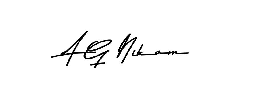 Check out images of Autograph of A G Nikam name. Actor A G Nikam Signature Style. Asem Kandis PERSONAL USE is a professional sign style online. A G Nikam signature style 9 images and pictures png