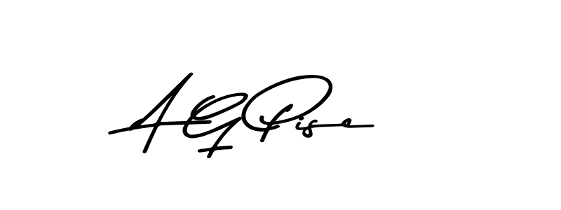 Design your own signature with our free online signature maker. With this signature software, you can create a handwritten (Asem Kandis PERSONAL USE) signature for name A G Pise. A G Pise signature style 9 images and pictures png