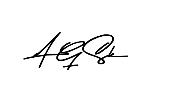 A G Sk stylish signature style. Best Handwritten Sign (Asem Kandis PERSONAL USE) for my name. Handwritten Signature Collection Ideas for my name A G Sk. A G Sk signature style 9 images and pictures png